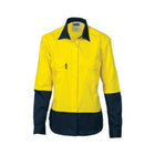 DNC Women's HiVis Yellow Cotton Drill Shirt