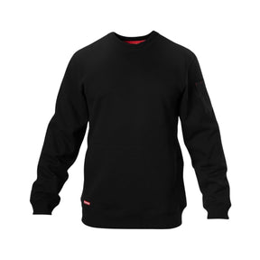 Hard Yakka Crew Neck Fleece Jumper in black
