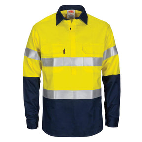 Flame Retardant Hi-Vis Cotton Shirt Yellow