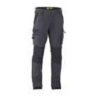 Bisley FLX & MOVE™ Stretch Utility Zip Cargo Pants front view grey