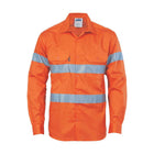 DNC hi vis drill shirt taped 3535 back view