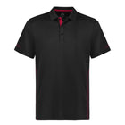 Men's Balance Polo Front Black