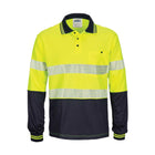 DNC hi vis segmented tape polo 3513 back view