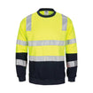 DNC Hi Vis Crew Neck Fleecy Taped L/S 3723