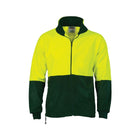 DNC HiVis Two Tone Full Zip Polar Fleece 3827 Yellow Green
