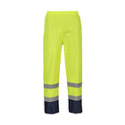 Portwest rain pants hem adjustment detail