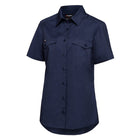 KingGee Women's Workcool 2 Short Sleeve Shirt Navy