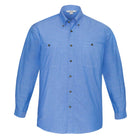 Men's Chambray Long Sleeve Shirt front view