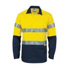 DNC hi vis closed front drill shirt 3849 back view