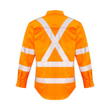 Syzmik Hi Vis X Back Taped Long Sleeve Shirt ZW690
