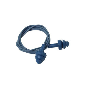 Detectamet metal detectable earplugs 2 flange blue