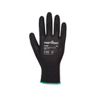 Portwest Dermi-Grip glove palm close-up showing nitrile sandy coating