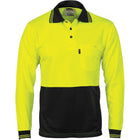 HiVis Two Tone Polo Shirt Yellow Black