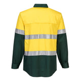 Portwest Hi-Vis Two Tone Lightweight Long Sleeve Shirt with Tape MA801