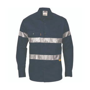 DNC hi vis drill shirt taped 3535 front view