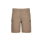 Syzmik women's cargo shorts pocket detail