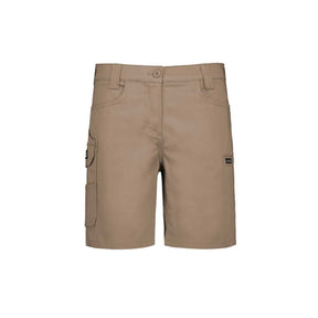 Syzmik women's cargo shorts pocket detail