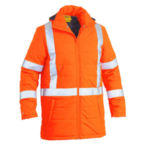 Hi Vis Puffer Jacket Front