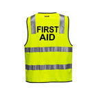 Portwest First Aid Hi-Vis Zip Vest MZ103 zip closure detail