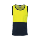 DNC HiVis Two Tone Singlet Yellow