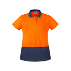 Syzmik women's hi-vis polo worn by user