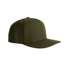 Back view of olive green adjustable cap for men