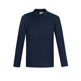 Biz Corporates Men's Crew Long Sleeve Polo Shirt P400ML