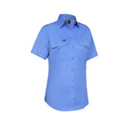 Bisley Women's X Airflow™ Ripstop Shirt front view blue