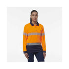 KingGee women's Workcool LS polo K44223 front view