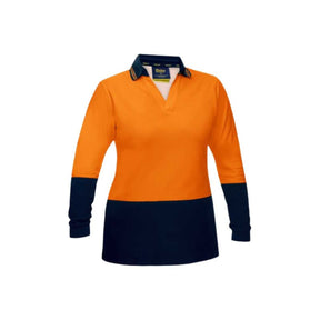 Bisley women's hi vis polo BKL6234 back view