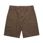 ascolour Men's Canvas Shorts 5983 brown front view