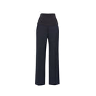 Women's Cool Stretch Maternity Pant 10100 back view in navy