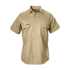 Hard Yakka Cotton Drill Short Sleeve Shirt Khaki