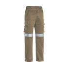 Khaki version of Bisley Taped Cool Vented Lightweight Cargo Pants BPC6431T