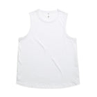 White sleeveless tank top for women