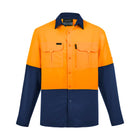 Syzmik hi-vis outdoor long sleeve shirt, front view