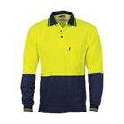 Hi Vis Cotton Back Polo Shirt L/S
