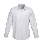 Biz Collection Men's Ambassador Long Sleeve Shirt in light gray