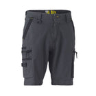 Navy stretch cargo shorts for workwear