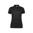 Biz Collection women's Focus polo P313LS worn by model back