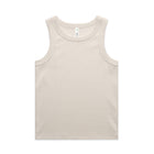 Cream organic rib tank top for women