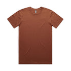 ascolour Men's Staple Tee in dark brown front view