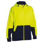 Bisley Hi Vis Zip Front Fleece Hoodie BK6819 yellow