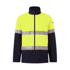 KingGee Reflective Softshell Jacket K55034 in Yellow/Navy