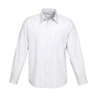 Biz Collection Men's Ambassador Long Sleeve Shirt in white