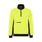 KingGee Hi Vis 1/4 Zip Fleece K55047 front view