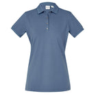 Women's City Short Sleeve Polo P105LS blue front