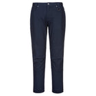Portwest Slim fit Stretch Work Pants MP708 navy front view