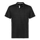 Men's Balance Polo Front Black White
