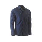 Bisley FLX & MOVE Utility Work Shirt BS6144 navy front